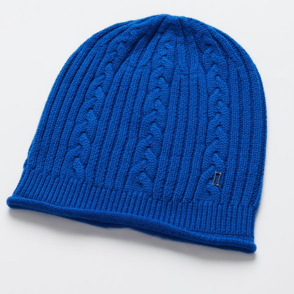 🇨🇦 Kit and Ace Merino Cableknit Toque in Blue (Dark Ocean Oasis) ✨️NWT✨️ O/S